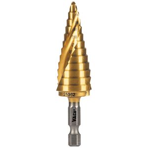 Klein 12-Step Drill Bit, Double-Fluted, 3/16-Inch to 7/8-Inch # 25962