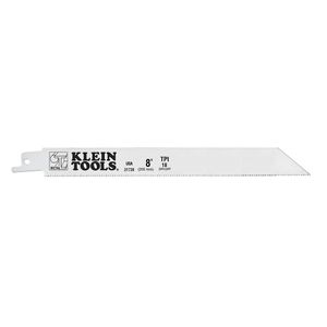 Klein Reciprocating Saw Blades, 18 Tpi, 8-Inch, 5-Pack # 31739