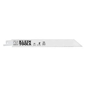 Klein Reciprocating Saw Blades, 10/14 Tpi, 8-Inch, 5-Pack # 31741
