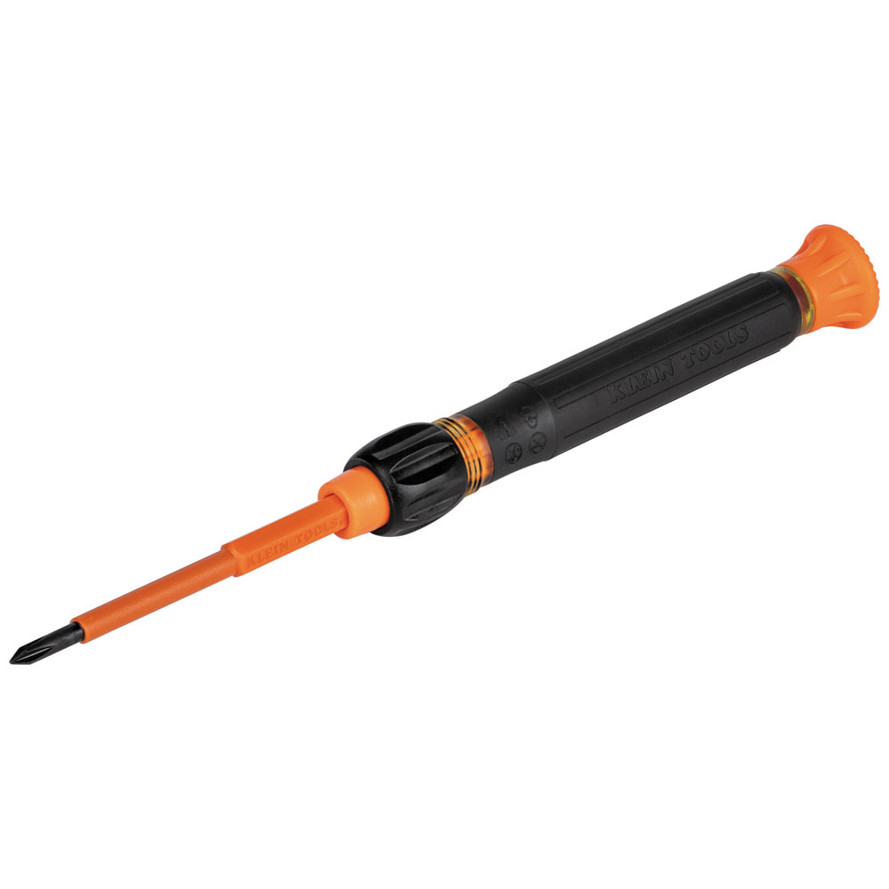 Klein 2-in-1 Insulated Electronics Screwdriver, Phillips, Slotted Bits # 32581INS