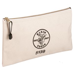 Klein Zipper Bag, Canvas Tool Pouch to 12.5 x 7 x 0.7 -Inch # 5139