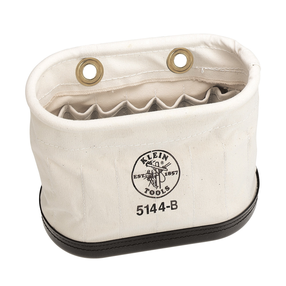 Klein Canvas Bucket, 15 Interior Pocket Aerial Oval Bucket # 5144B