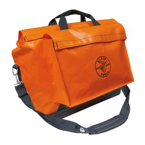 Klein Tool Bag, Vinyl Equipment Bag, Orange, Large # 5181ORA