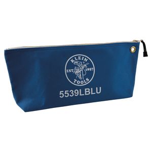 Klein Zipper Bag, Large Canvas Tool Pouch, 18-Inch, Blue # 5539LBLU