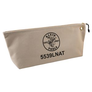 Klein Zipper Bag, Large Canvas Tool Pouch, 18-Inch, Natural # 5539LNAT