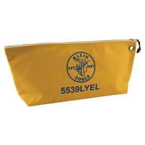 Klein Zipper Bag, Large Canvas Tool Pouch, 18-Inch, Yellow # 5539LYEL