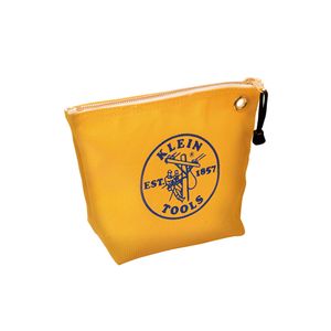 Klein Zipper Bag, Canvas Tool Pouch, 10-Inch, Yellow # 5539YEL