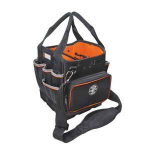 Klein Tool Bag, Tradesman Pro Tool Tote, 40 Pockets, 10-Inch # 5541610-14