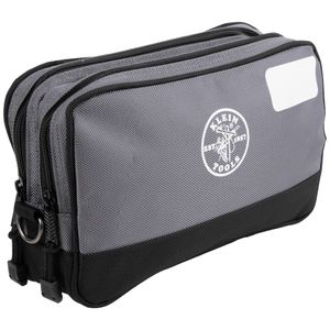 Klein Double Zipper Bag, 12 x 7-Inch, Gray # 55583