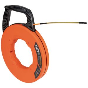 Klein Fiberglass Fish Tape with Spiral Steel Leader, 50-Foot # 56350