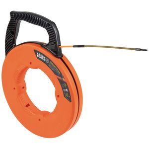 Klein Fiberglass Fish Tape with Spiral Steel Leader, 100-Foot # 56351