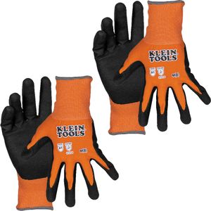 Klein Knit Dipped Gloves, Cut Level A1, Touchscreen, Medium, 2-Pair # 60580
