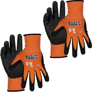 Klein Knit Dipped Gloves, Cut Level A1, Touchscreen, x-Large, 2-Pair # 60582