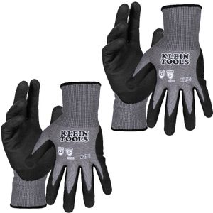 Klein Knit Dipped Gloves, Cut Level A2, Touchscreen, x-Large, 2-Pair # 60586