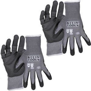 Klein Knit Dipped Gloves, Cut Level A4, Touchscreen, Small, 2-Pair # 60587