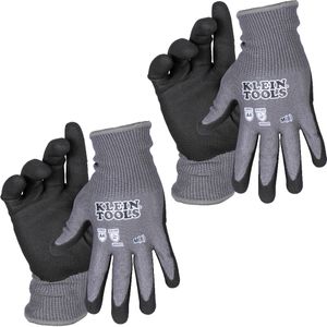 Klein Knit Dipped Gloves, Cut Level A4, Touchscreen, Medium, 2-Pair # 60588