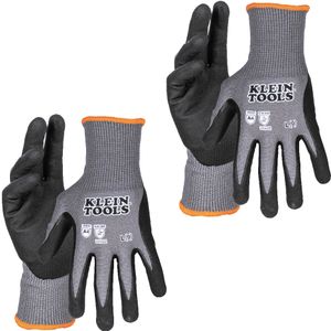Klein Knit Dipped Gloves, Cut Level A4, Touchscreen, Large, 2-Pair # 60589