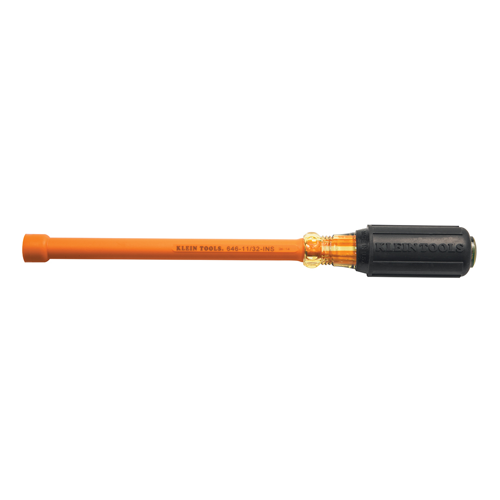 Klein 11/32-Inch Insulated Driver, 6-Inch Hollow Shaft # 6461132INS