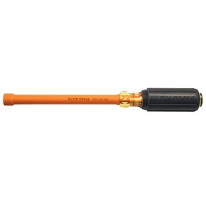 Klein 3/8-Inch Insulated Nut Driver, 6-Inch Hollow Shaft # 646-3/8-INS