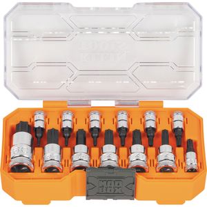 Klein Knurled Torx Bit Socket Set, 13-Piece # 65213TX