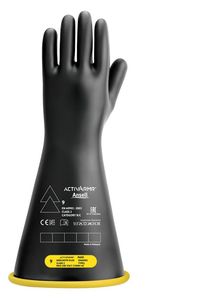 Cementex Class 2 16" Gloves: 9 Yellow Under Black Straight Cuff # IG2-16-9YB-SC