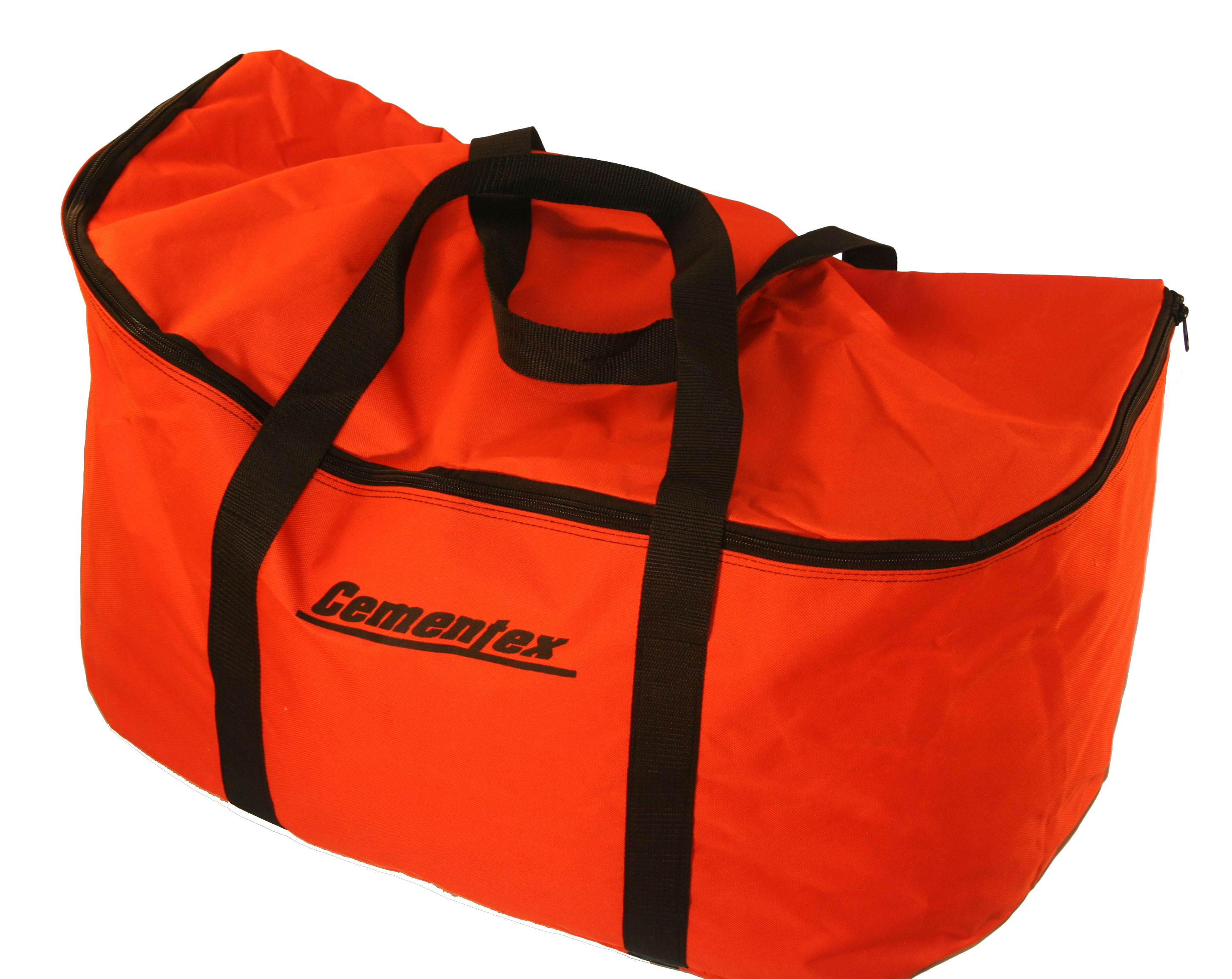 Cementex standard duffle bag, orange with black