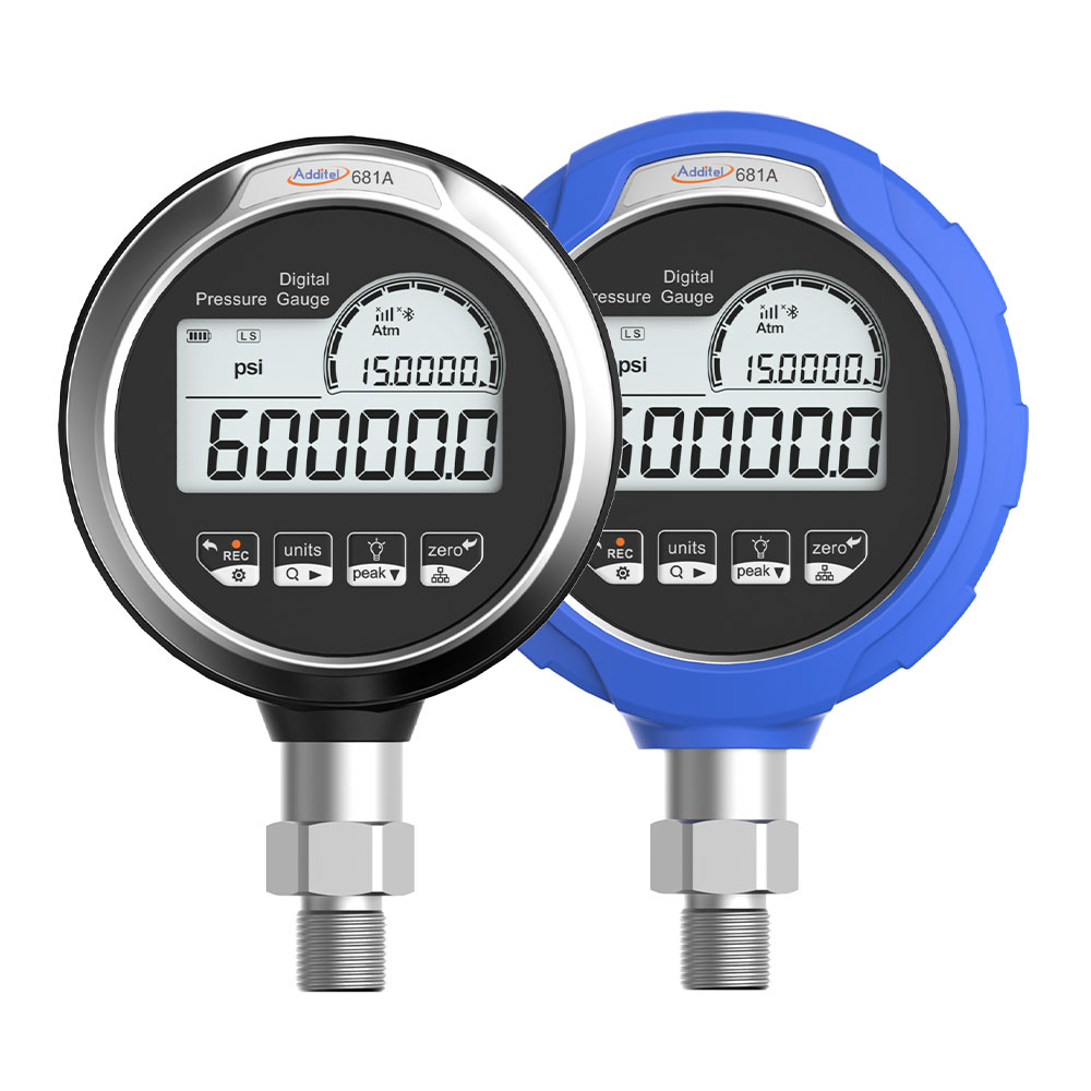 Additel ADT681AEX, Digital Pressure Test Gauge, ATEX Certified Intrinsically Safe, 0.01%FS, 0 to 2000 PSI, Gauge Pressure, 1/2BSP M # ADT681AEX-01-GP2K-PSI-B2