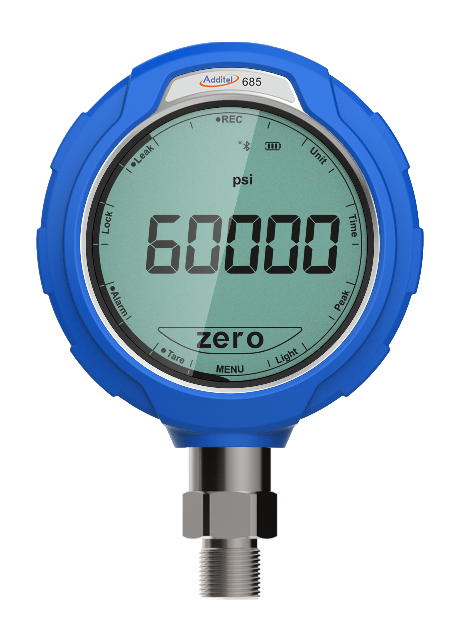 Additel ADT685EX, Digital Pressure Test Gauge, ATEX Certified Intrinsically Safe, 0.01%FS, 0 to 1 Bar, Gauge Pressure, 1/2BSP M # ADT685EX-01-GP15-BAR-B2