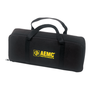 AEMC Instruments Small Flat Black Canvas Bag for Ground/Accessories (17X6.5X2.75") Replacement Bag for CAT #2135.38 # 2117.76