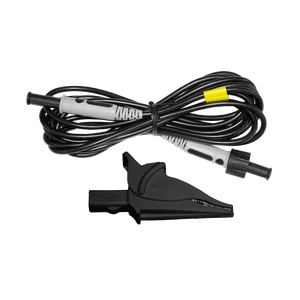 AEMC Instruments Lead - One 10 ft (3M) Black Lead (Waterproof Cap) & One Black Alligator Clip for Use with Models 8435, 8436, PEL 105, & PEL 115 # 2140.73