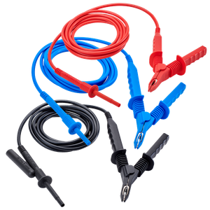 AEMC Instruments Lead - Set of 3, 45 ft 5kV Safety w/Integral Clips for Megohmmeter Models 5050, 5060, 5070, & 6505 # 2151.33