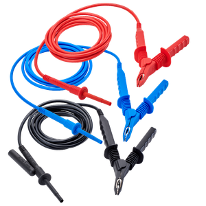 AEMC Instruments Lead - Replacement Set of 3, 10 ft 15kV Safety w/Clips for Megohmmeter Models 6550 & 6555 & 2151.17 # 2151.36