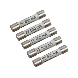 AEMC Instruments Fuse - Set of 5, 0.63A, 6X32MM UL Rated for Fused Leads CAT # 2139.74