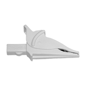 AEMC Instruments Clip - Safety Alligator - White (1000V CAT IV, 15A, UL) # 5100.05
