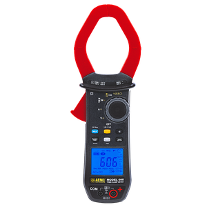 AEMC Instruments Power Clamp-on Meter Model 606 (TRMS, 1200V AC /1700V DC, 2000A AC /3000A DC, Ohms, Continuity, Power, THD) Replacement for Models 601, 603 & 605 # 606
