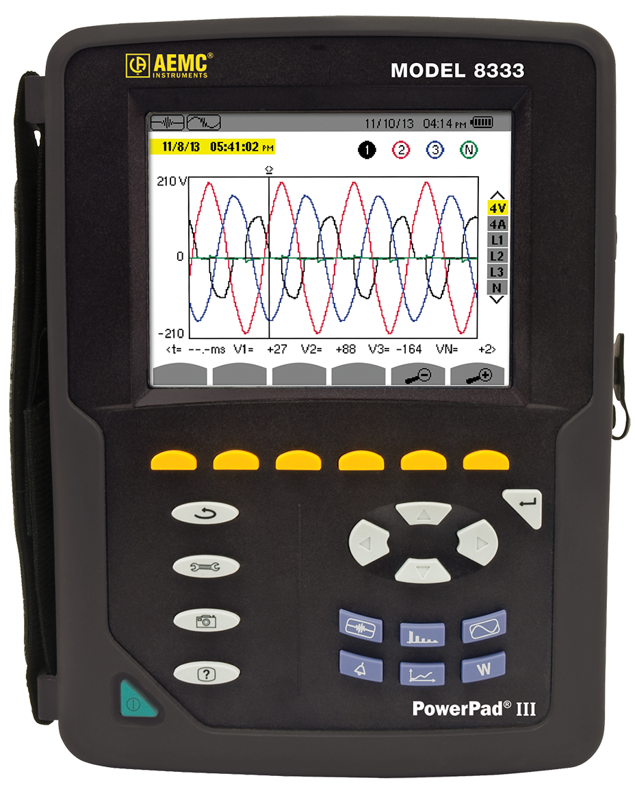 AEMC Instruments PowerPad III Model 8333 (No Probes, replaces 3945-B Series) # 8333