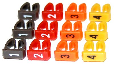 AEMC Instruments Replacement - Set of 12, Color-Coded Groundflex Rings # 2135.77