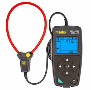 AEMC Instruments Data Logger Model L411 (1-Channel, TRMS, w/LCD, 3000 A AC, DataView Software) - Model CL601 # L411