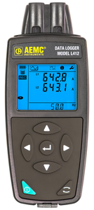 AEMC Instruments Data Logger Model L412 (2-Channel, TRMS, w/LCD, 3000 A AC, DataView Software) # L412