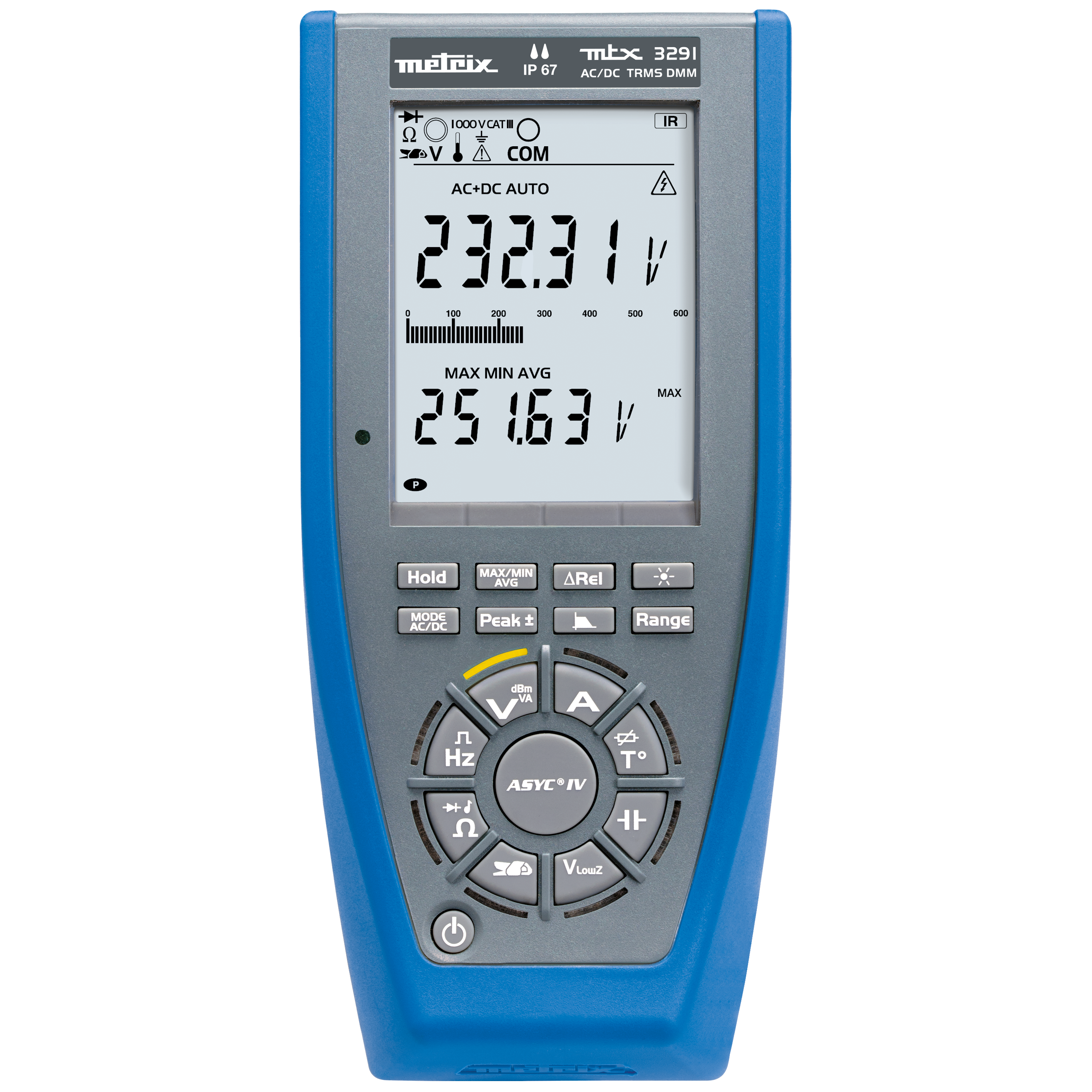 AEMC Instruments Portable Digital Multimeter Model MTX 3291 (60,000-Count, USB) # 2154.02
