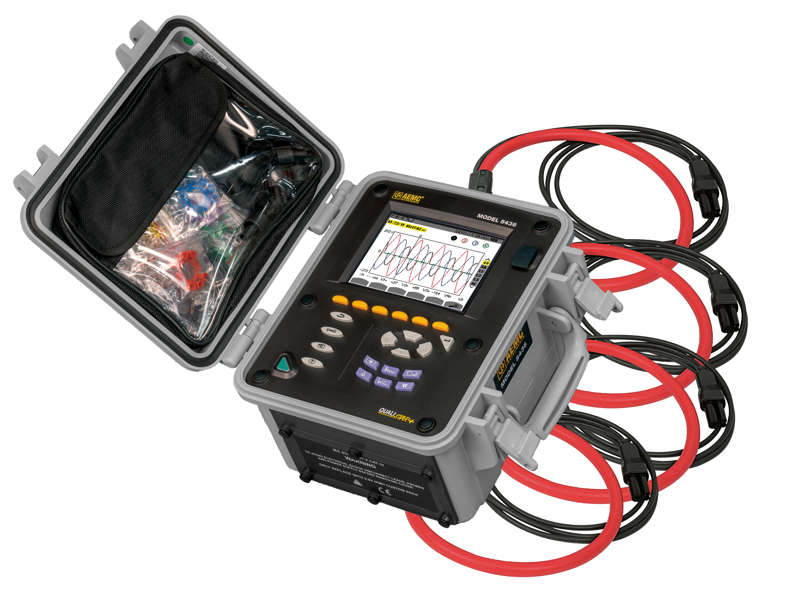 AEMC powerpad iii 8436 with 4 196a 24 bk sensors
