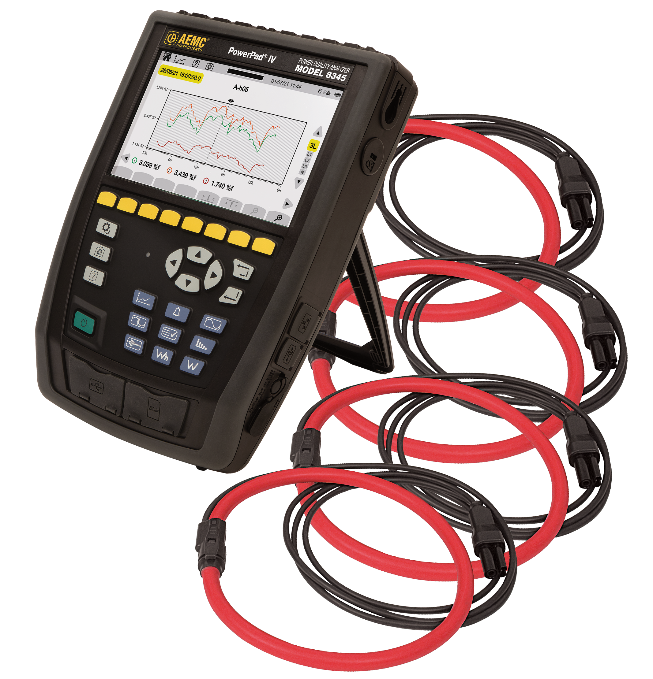 AEMC powerpad iv 8345 with 4 193 24 bk sensors