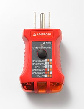 Amprobe ST-102B Receptacle Tester with GFCI