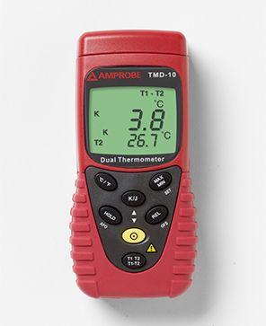 Amprobe Dual Channel Thermometer, Type K, J # TMD-10