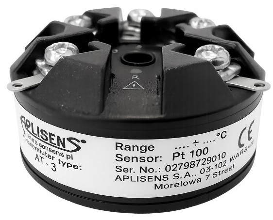 Aplisens AT-3 / ATX-3 Head-Mount Temperature Transmitters