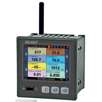 Aplisens AR407 16-Channel Radio and Wired Data Logger # AR407