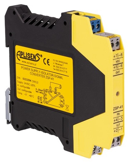 Aplisens ZSP-41/1 Power Supply / Isolator / Signal Converter, 1 Output # ZSP-41/1