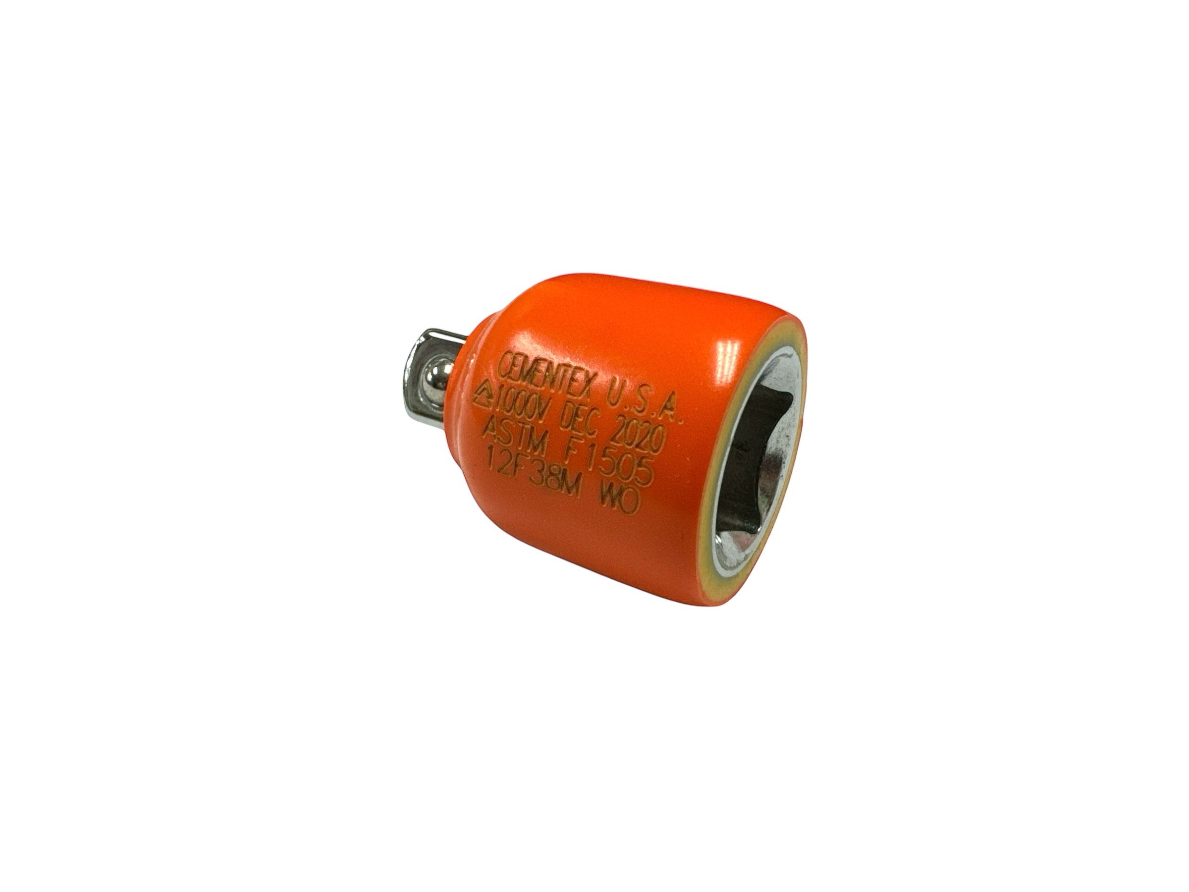 Cementex 1/2 inch female x 3/8 inch male insulated socket adapter, without boot