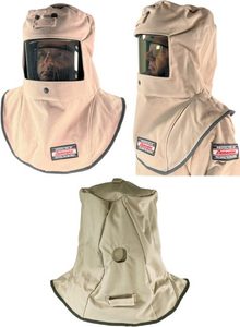 Cementex 40 Cal Arc Flash Hood: Snap: Clear Lens # HRC4-AFH-CGS