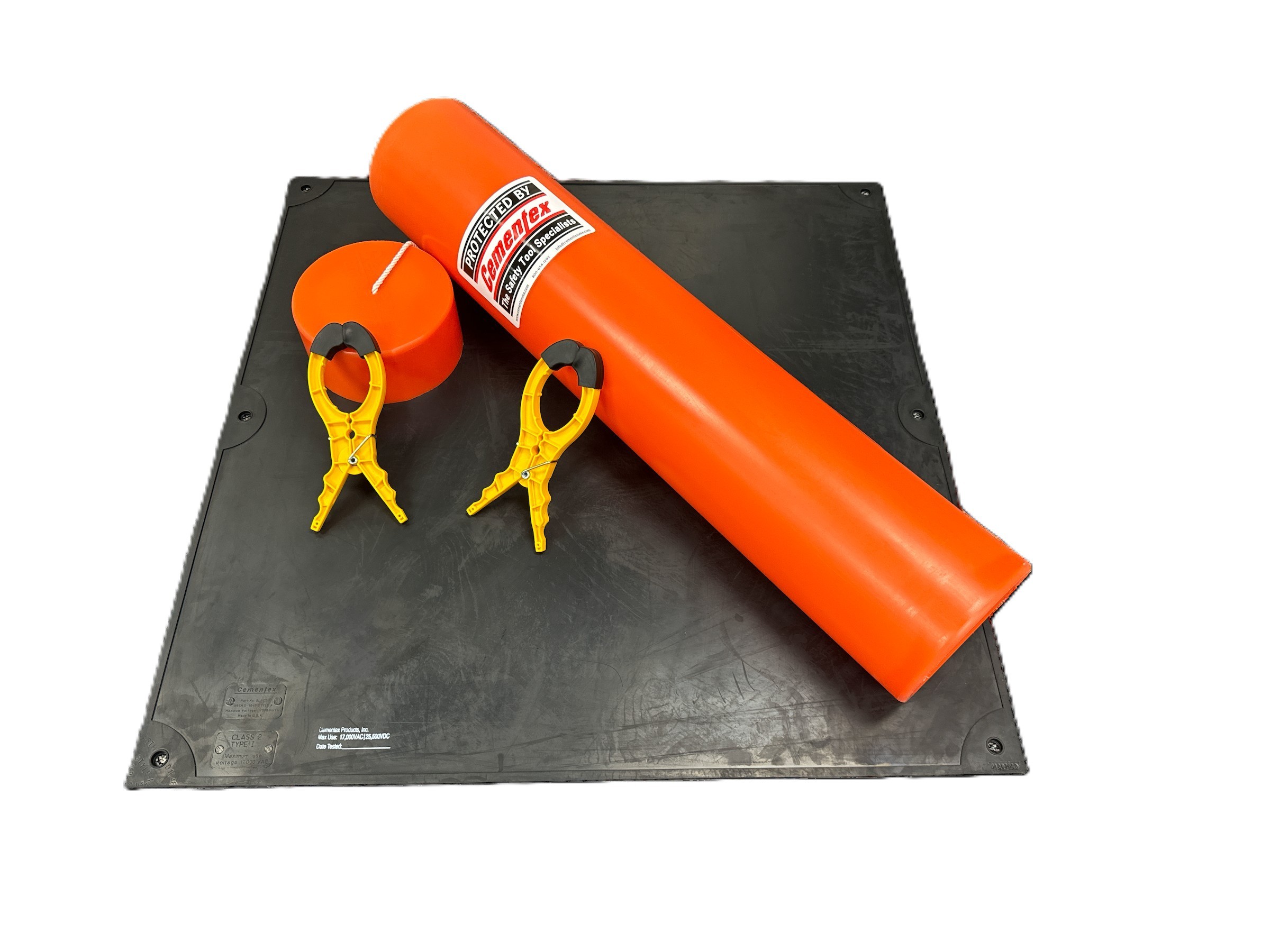 Cementex Class 2 insulating blanket kit with storage canister and hanger clips